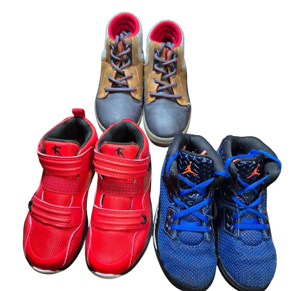 OshKosh + More Boy's Size 9C 9.5C High Top Tennis Sneaker Shoes Bulk Lot of 3